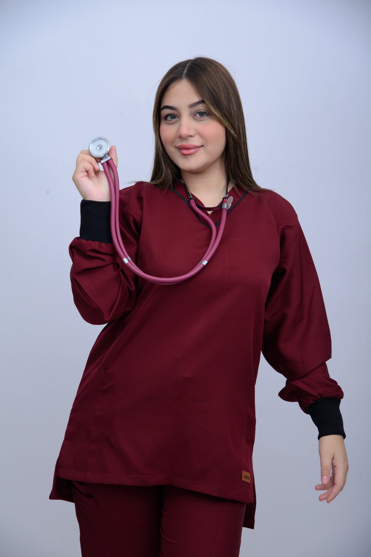 LUNA V-NECK IMPERIAL RED