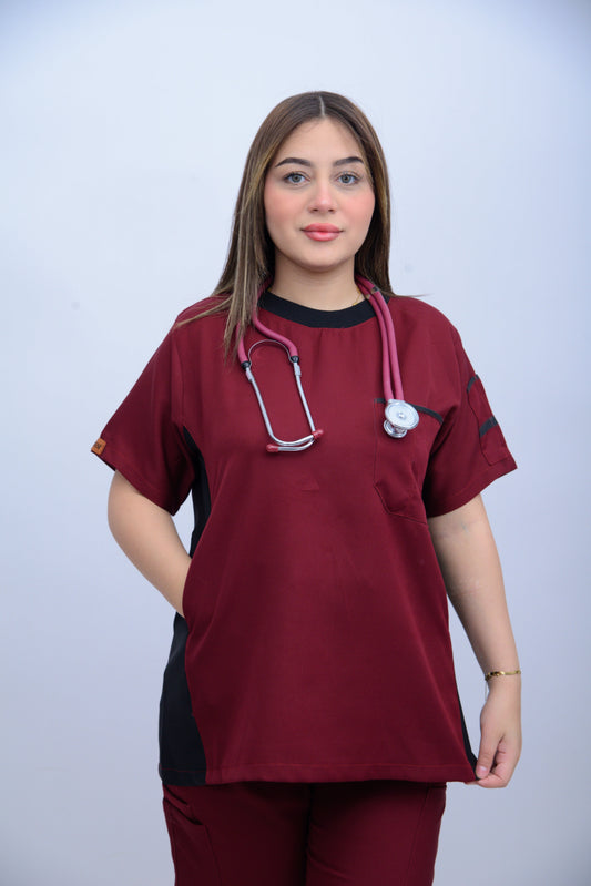 ROUND-NECK IMPERIAL RED  (unisexe)