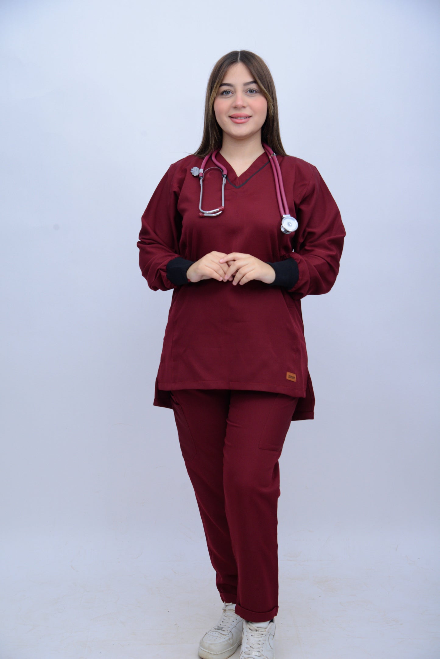 LUNA V-NECK IMPERIAL RED