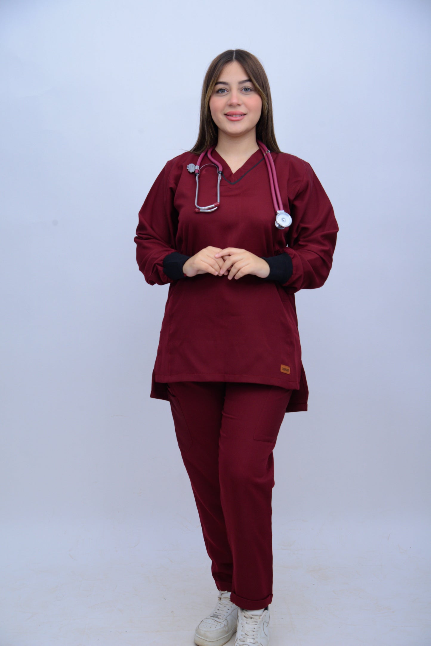 LUNA V-NECK IMPERIAL RED