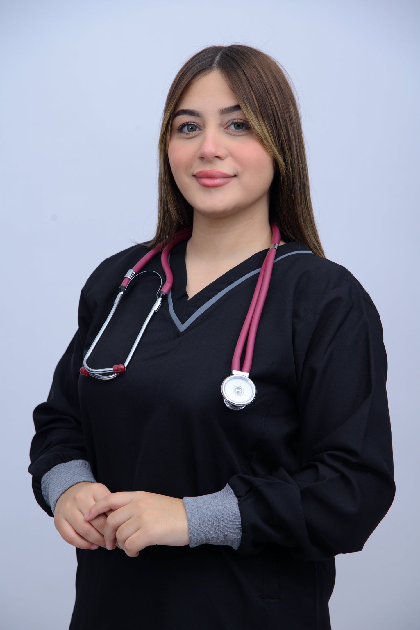 LUNA V-NECK ROYAL BLACK