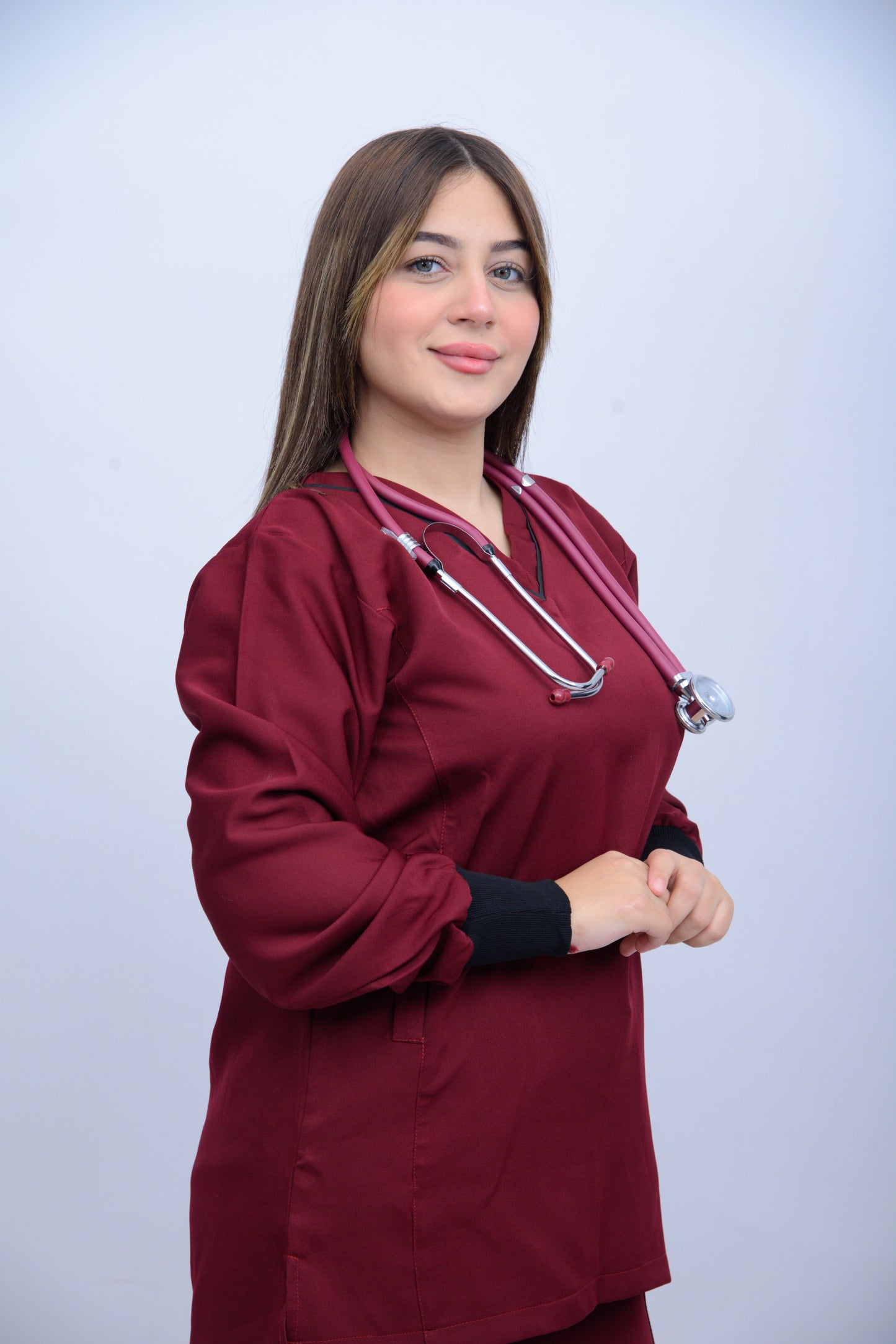 LUNA V-NECK IMPERIAL RED