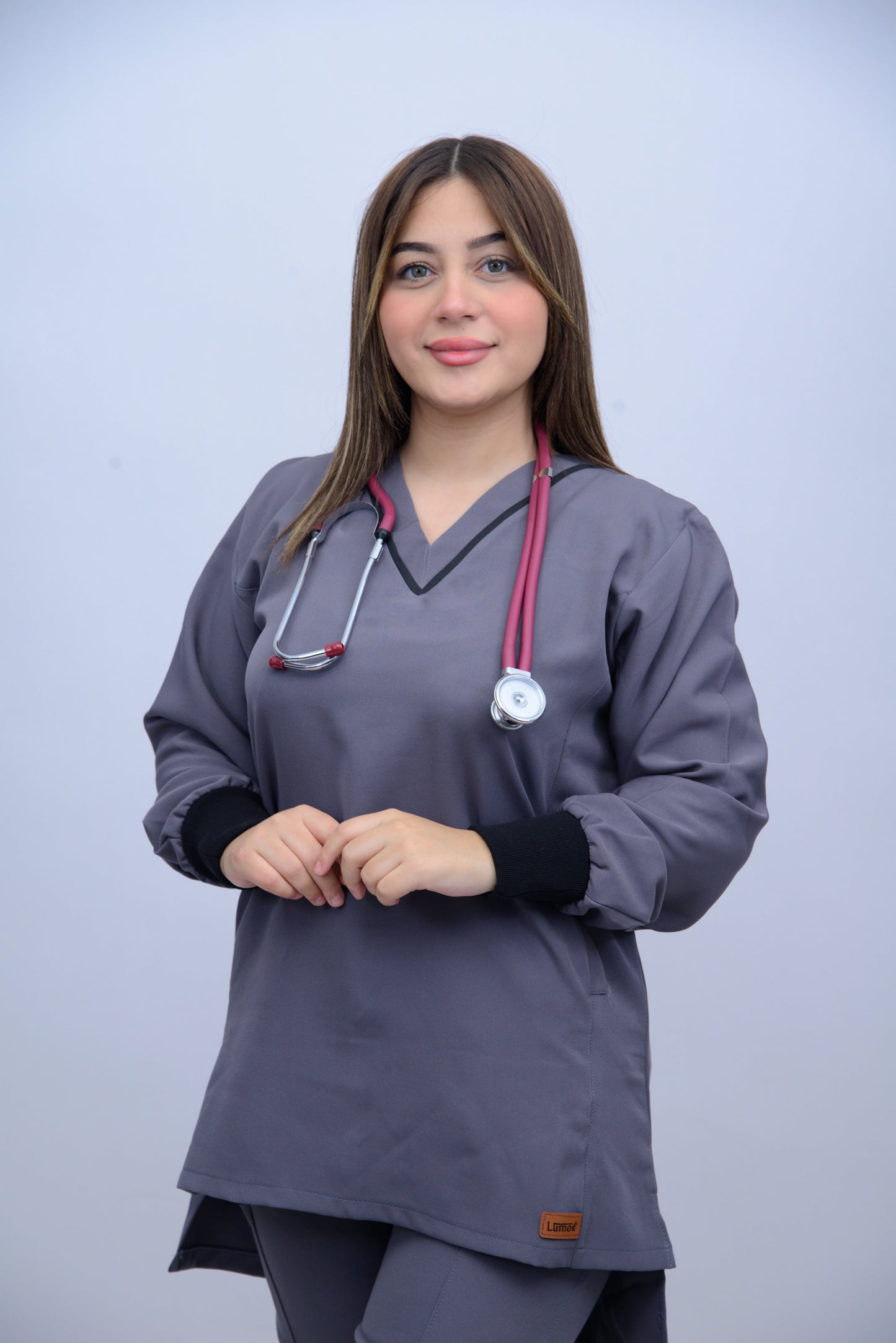 LUNA V-NECK DARK GREY