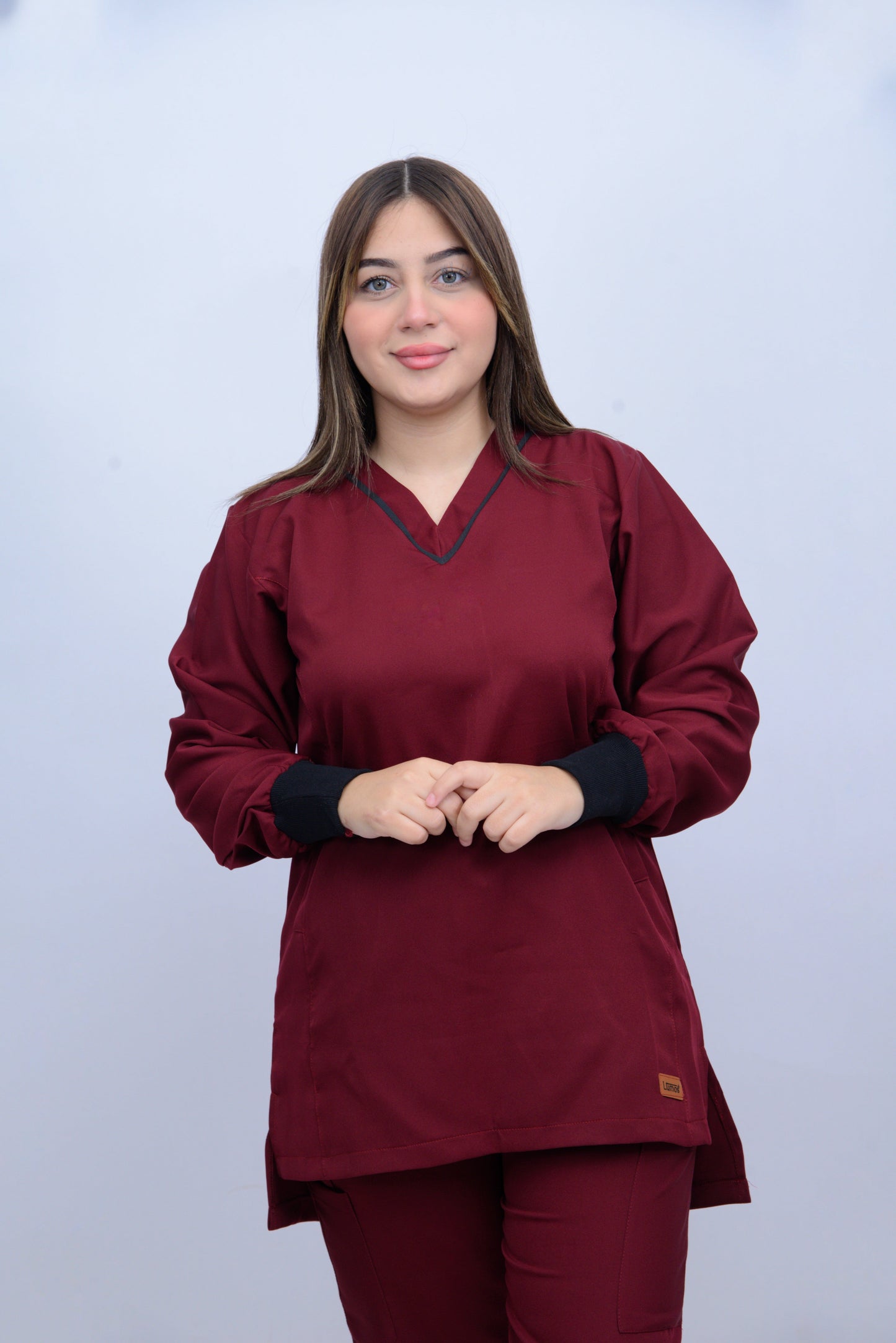 LUNA V-NECK IMPERIAL RED