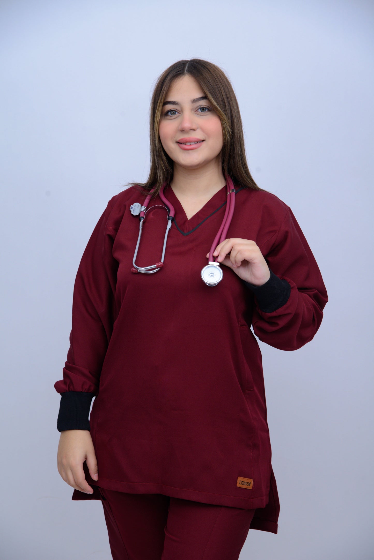 LUNA V-NECK IMPERIAL RED