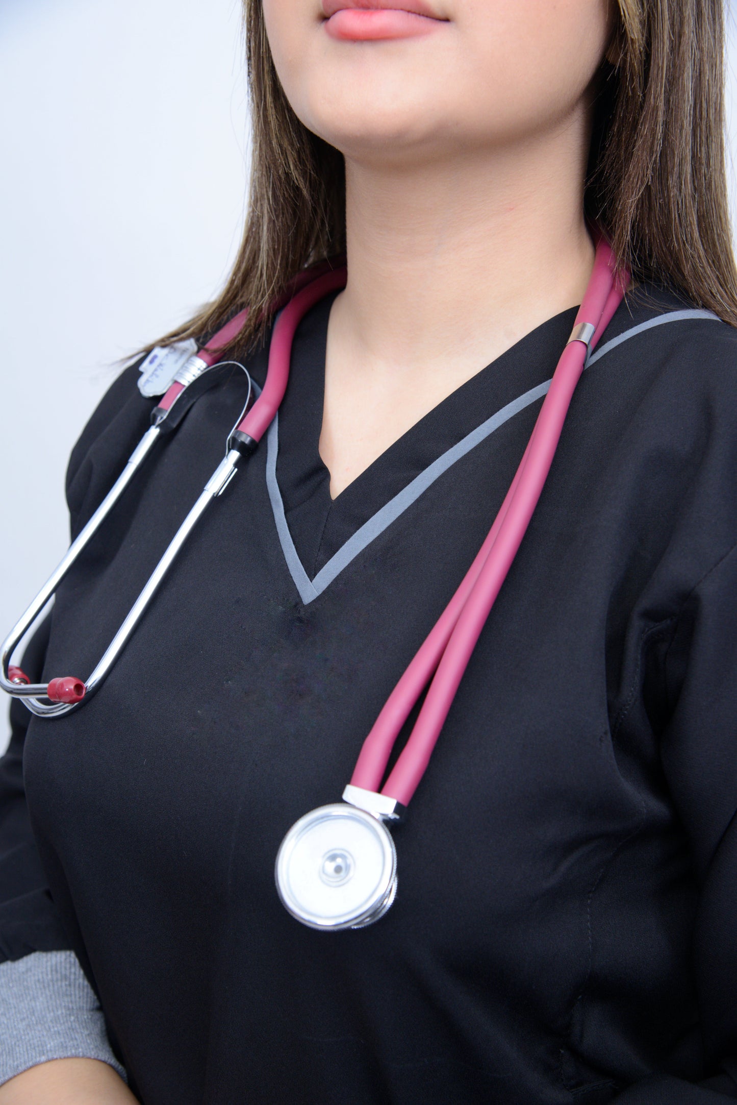 LUNA V-NECK ROYAL BLACK