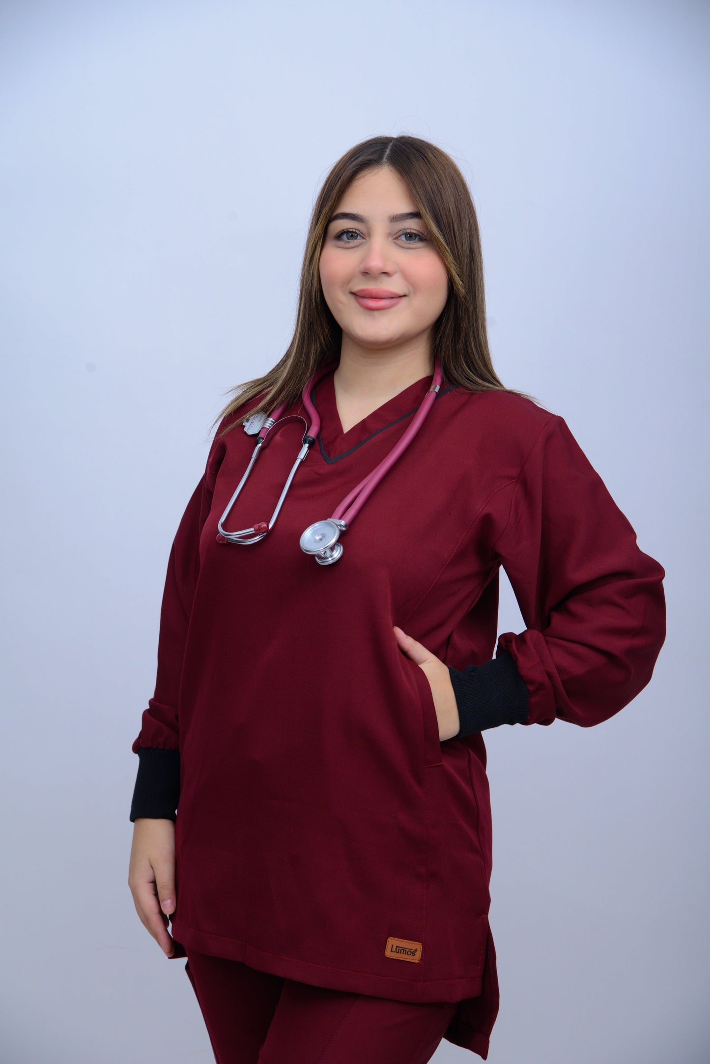 LUNA V-NECK IMPERIAL RED