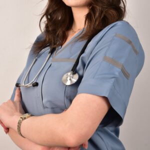 V-NECK (BRIGHT-Blue)